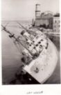 Le paquebot Cap Corse (Cie Fraissinet) coulé dans la passe du Vieux-Port. Coulé à Marseille.1944