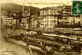 Bastia. Le vieux port. Arrivée des torpilleurs.. J Moretti 3105.